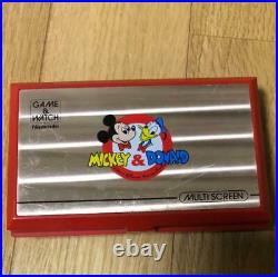 NINTENDO GAME & WATCH Mickey & Donald Multi Screen Vintage Japan Free Shipping