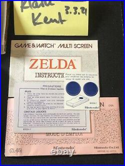 NINTENDO GAME & WATCH Zelda French Edition