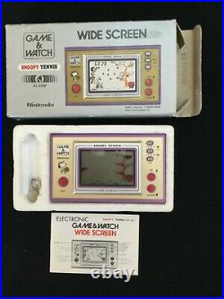 NINTENDO Game & Watch Wide Screen SNOOPY TENNISSP-301982Complete with BoxWorks