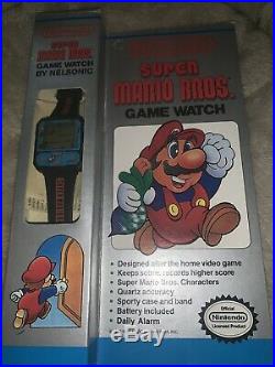 Nelsonic New Old Stock Nintendo Super Mario Bros Watch Game. Mint Box and Watch