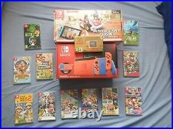 New Mario Switch Console With 11 Games +Mario Live Circuit +Mario Game and Watch