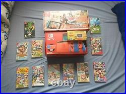 New Mario Switch Console With 11 Games +Mario Live Circuit +Mario Game and Watch