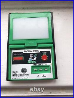 Ninetendo popeye game & watch 1983 in good working order PG-92 With Instructions