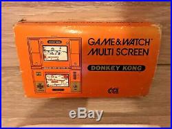 Nintendo 1982 Game & Watch Multi Screen Donkey Kong DK-52 Boxed + Instructions