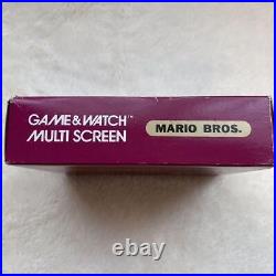 Nintendo 1983 Mario Bros. Game And Watch Multi Screen TESTED with Box-manual USED