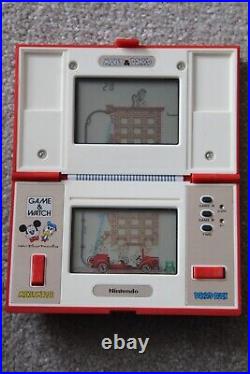 Nintendo Cgl Game & Watch Disney Mickey And Donald Dm-53 1982 Good Condition