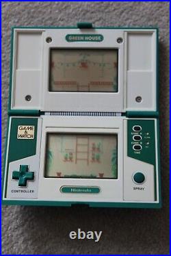 Nintendo Cgl Game & Watch Green House Gh-54 1982 Very Good Condition