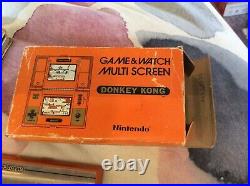 Nintendo Donkey Kong DK 52 Original Box With Instruction Manual. Game And Watch