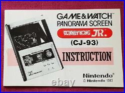 Nintendo Donkey Kong Jr Panorama Game and Watch CJ-93 with box