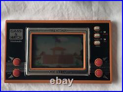 Nintendo GAME AND WATCH ID-29 FIRE ATTACK 1982 with English Manual CIB