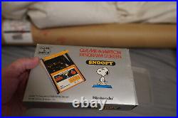 Nintendo Game And Watch Snoopy Pano BNIB SM-91 Working + Perspex Case
