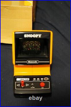 Nintendo Game And Watch Snoopy Tabletop Boxed Working 1/4