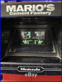 Nintendo Game And Watch Tabletop Arcade LOT Mario Cement Factory Popeye Vintage