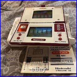Nintendo Game & Watch BLACKJACK BJ-60 BOXED