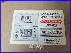 Nintendo Game & Watch Bombsweeper Boxed Rare Retro and Vintage 1980's BD-62