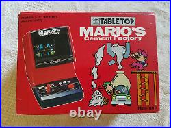 Nintendo Game & Watch Boxed Mario's Cement Factory Table Top CM-72 Excellent