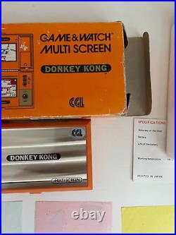 Nintendo Game & Watch DK-52 Donkey Kong CGL Version with Instructions + Box
