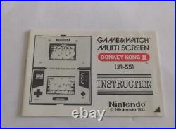 Nintendo Game & Watch DONKEY KONG II JR-55 BOXED Superb Condition Tested Working