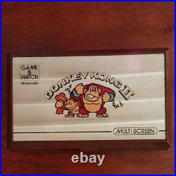 Nintendo Game & Watch Donkey Kong? 2 JR-55 Multi Screen Console Working Tested