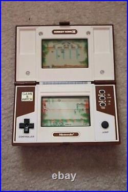 Nintendo Game Watch Donkey Kong 2 Jr-55 1982 Superb With Faceplate Film Intact