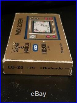 Nintendo Game & Watch Egg (Rare) with box made in Japan 1981 #eg 26