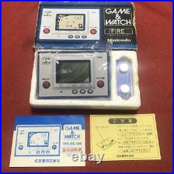 Nintendo Game & Watch FIRE FR-27 Wide Screen 1981 with Box Polarizer Replaced