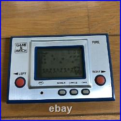 Nintendo Game & Watch Fire Handheld Game 1980 Vintage Working Tested JPN USED