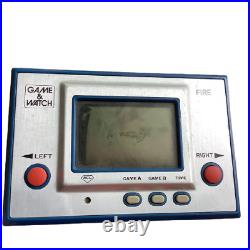 Nintendo Game & Watch Fire RC-04 Wide Screen Retro Game Good Condition 1980