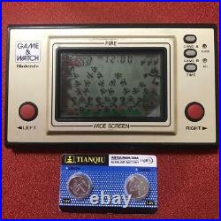 Nintendo Game & Watch Fire wide edition Used Working Tested