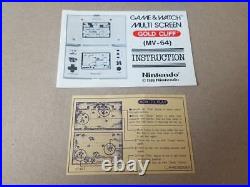 Nintendo Game & Watch Gold Cliff Boxed Rare Retro and Vintage 1980's MV-64 Great