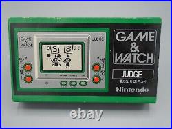 Nintendo Game & Watch Green Judge Silver in Box 1980