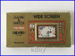Nintendo Game & Watch MICKEY MOUSE 1981 Wide Screen (MC-25) komplett OVP
