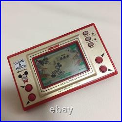 Nintendo Game & Watch MICKEY MOUSE Gold Series MC-25 LCD Wide screen LSI #0667
