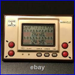 Nintendo Game Watch Manhole Japan 1981 Rare And Retro Used Tested Works With Box