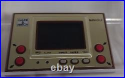 Nintendo Game & Watch Manhole MH-06 Gold Series Wide Screen Handheld Game