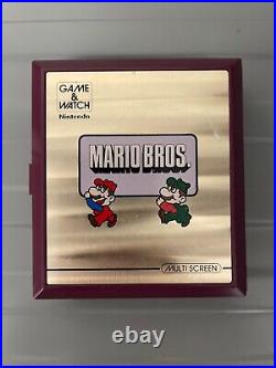 Nintendo Game & Watch Mario Bros 1983 Multi Screen Model MW-56 Working