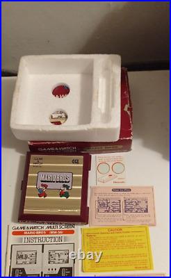 Nintendo Game &Watch Mario Bros/Good Working Characters Boxed WithAccessories