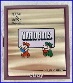 Nintendo Game & Watch Mario Bros. Multi Screen MW-56 Console 1983 Vintage M386