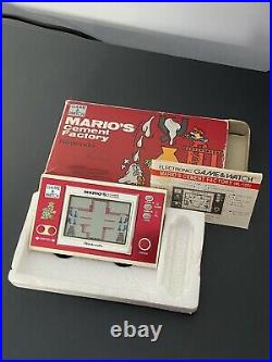 Nintendo Game & Watch Marios Cement Factory Boxed With Instruction Manual