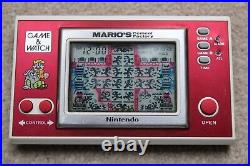 Nintendo Game & Watch Marios Cement Factory Ml-102 1983 Good Condition