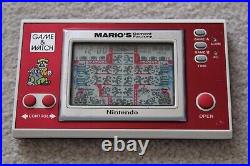 Nintendo Game & Watch Marios Cement Factory Ml-102 1983 Very Good Condition