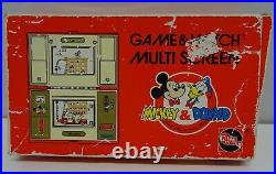 Nintendo Game & Watch Mickey & Donald Boxed Handheld Console Dm-53