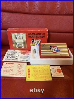 Nintendo Game & Watch Mickey & Donald DM-53 Multi Screen with Box Tested