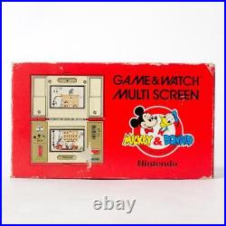 Nintendo Game & Watch Mickey & Donald DM-53 Multi Screen with Box Unused