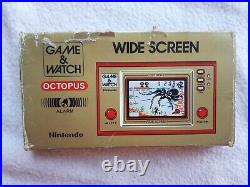Nintendo Game & Watch Octopus OC-22 BOXED COMPLETE MANUAL 1980's RARE RETRO