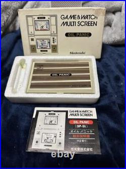 Nintendo Game & Watch Oil Panic OP-51 Multi Screen Vintage Handheld Game Boxed