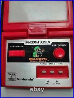 Nintendo Game & Watch Panorama Screen Mario's Bomb's Away