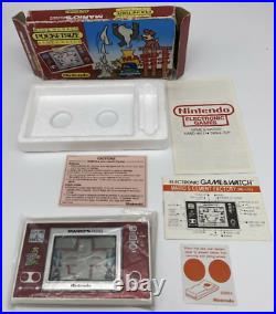 Nintendo Game & Watch Pocketsize New Wide Screen Mario's Cement Factory ML-102