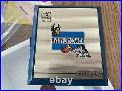 Nintendo Game & Watch Rain Shower near Mint in Box OTO Edition (!)