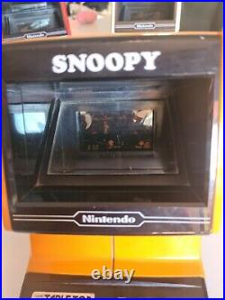 Nintendo Game Watch SNOOPY Table Top con tapa pilas